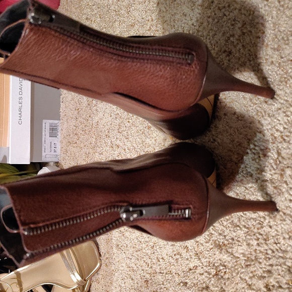 Pour La Victorie Ladies Onyx Bootie in Cognac Sz 8.5 - Picture 5 of 6